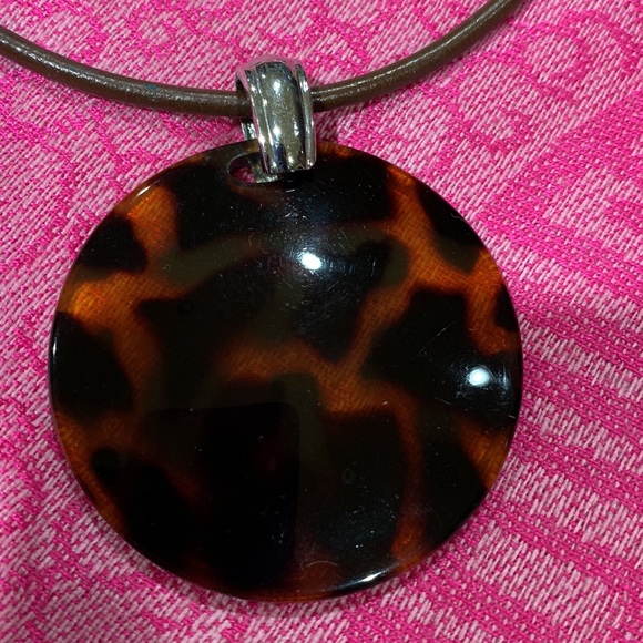 Vintage Talbots Tortoise Shell Necklace 